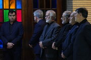 تصاویر | لاریجانی، حسن خمینی، جنتی، هاشمی،  مرعشی، واعظی، جهانگیری و محمدعلی نجفی در مراسم ختم حاجیه خانم عطریانفر