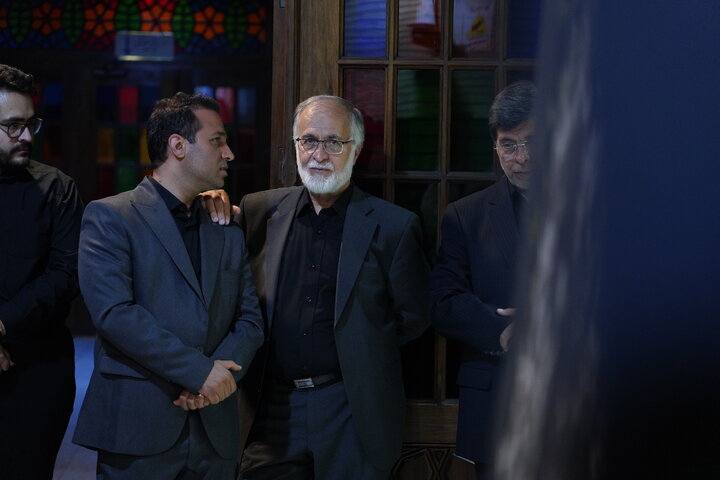 لاریجانی، حسن خمینی، جنتی، هاشمی،  مرعشی، واعظی، جهانگیری و محمدعلی نجفی در یک مراسم