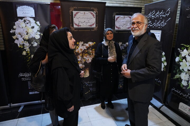 لاریجانی، حسن خمینی، جنتی، هاشمی،  مرعشی، واعظی، جهانگیری و محمدعلی نجفی در یک مراسم