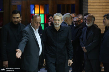همنشینی لاریجانی و محسن هاشمی در یک مراسم/ سید حسن خمینی و جهانگیری هم آمدند +تصاویر