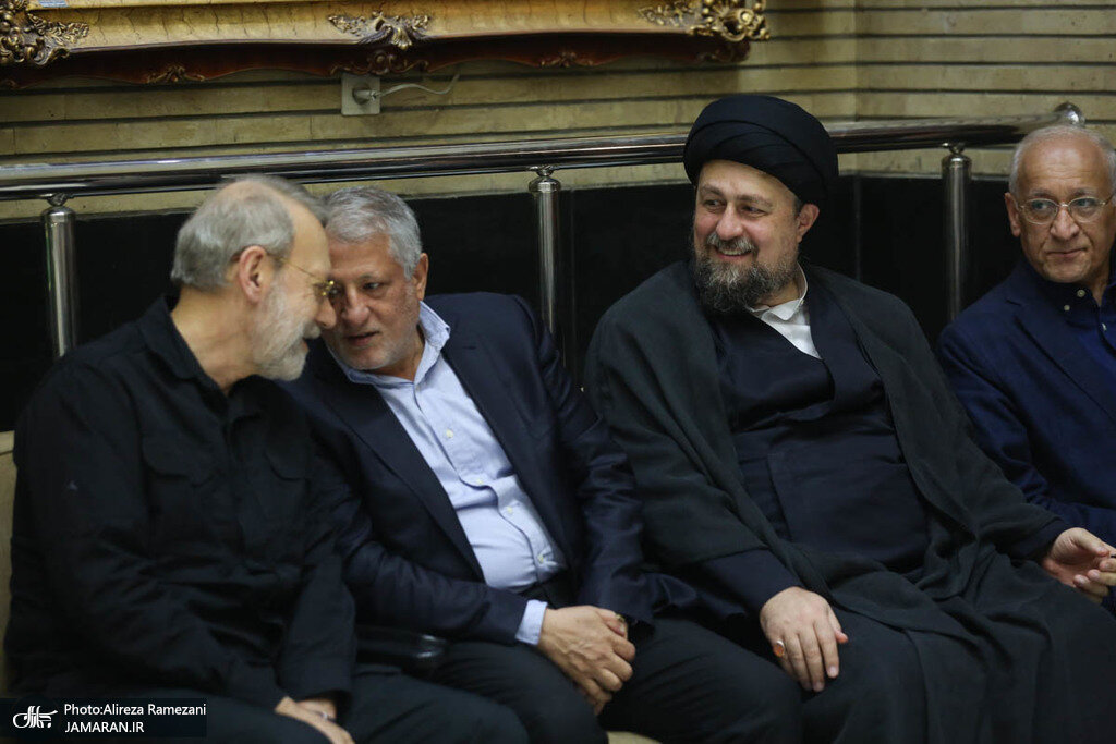 همنشینی لاریجانی و محسن هاشمی در یک مراسم/ سید حسن خمینی و جهانگیری هم آمدند +تصاویر