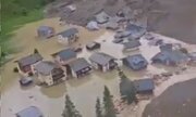 ببینید | سیل در روستای بلاتان در دره وله-لوتشنتال در سوئیس پس از فروریختن یخچال طبیعی