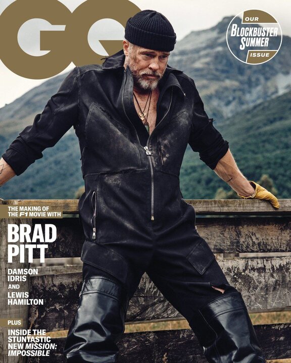 عکس های جدید برد پیت ۶۱ ساله برای مجله GQ