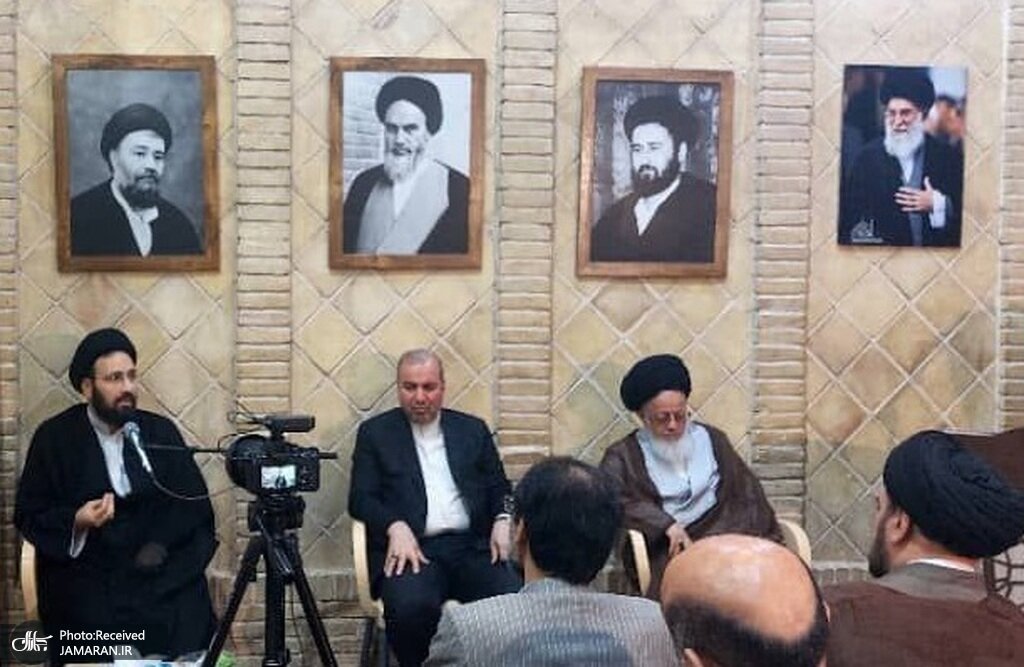 تصاویری از برگزاری گرامیداشت سالگرد امام در نجف/ سید علی خمینی: مذاکرات ایران و آمریکا، مذاکرات صلح نیست