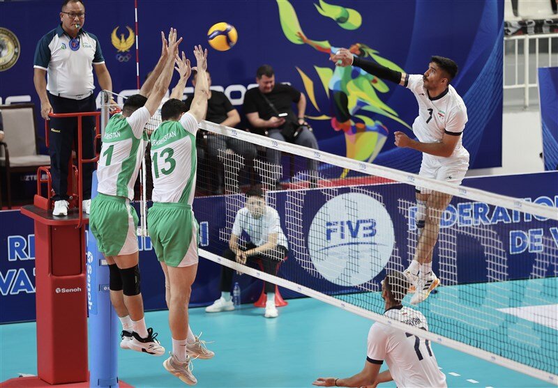 صعود ایران به فینال والیبال لیگ ملتهای آسیای مرکزی صعود ایران به فینال والیبال لیگ ملتهای آسیای مرکزی