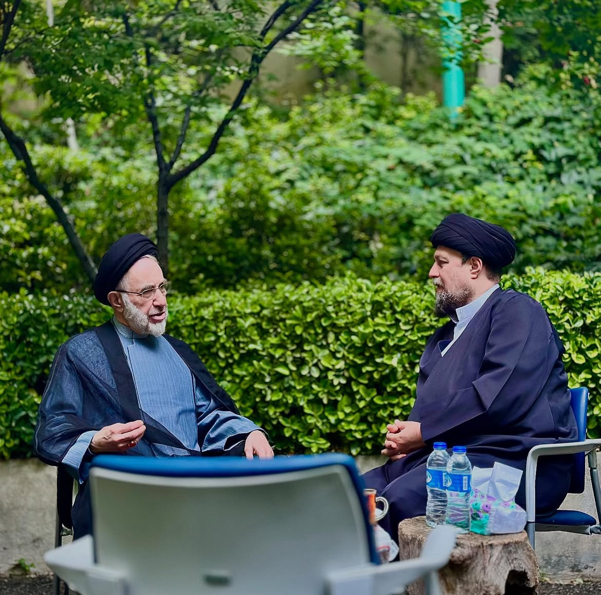 سید محمد خاتمی به بیت امام(ره) رفت+تصویر