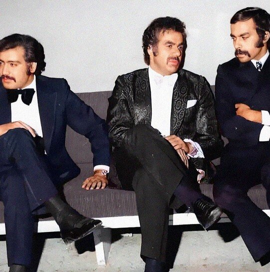 عکس/ تیپ اروپایی مرتضی عقیلی، ناصر ملکمطیعی و منوچهر وثوق در دهه ۵۰