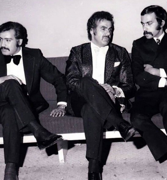 عکس/ تیپ اروپایی مرتضی عقیلی، ناصر ملکمطیعی و منوچهر وثوق در دهه ۵۰