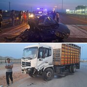 پژو ۲۰۷ در تصادف له شد / یک نفر جان باخت