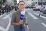 ببینید | لحظه شلیک و تیراندازی پلیس آمریکا به خبرنگار استرالیایی در جریان اعتراضات لس آنجلس
