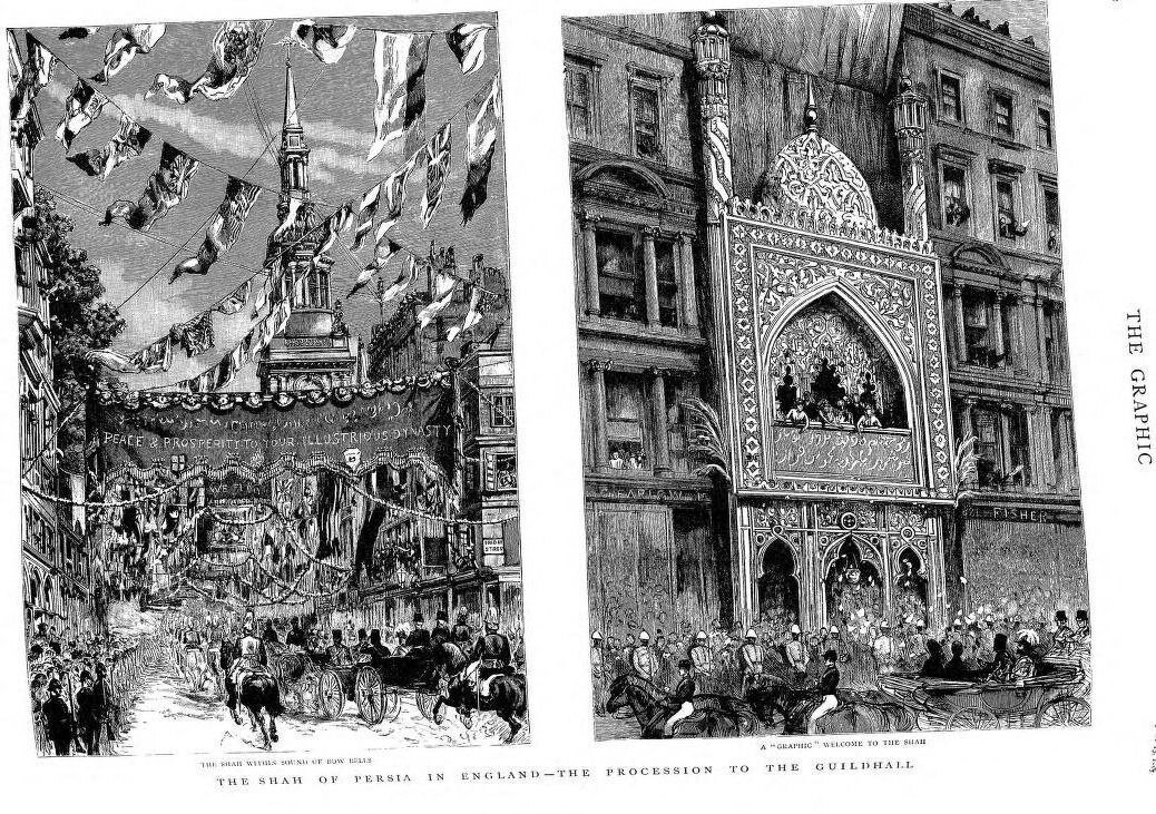 عکس/ استقبال پرشور انگلیسیها از ناصرالدینشاه