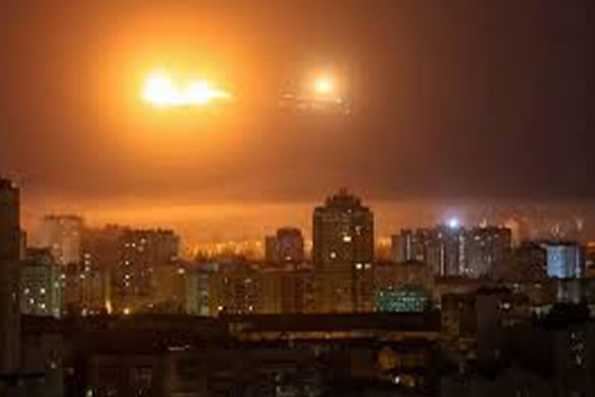 ببینید | اولین تصاویر از سرنگونی یک پهپاد روسی توسط جنگنده اوکراینی