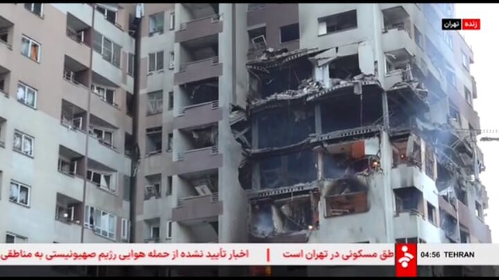 تصاویر رسمی شبکه خبر از محله محلاتی و انفجار ساختمان و اعلام رسمی به شهادت رسیدن تعدادی از هموطنانمون