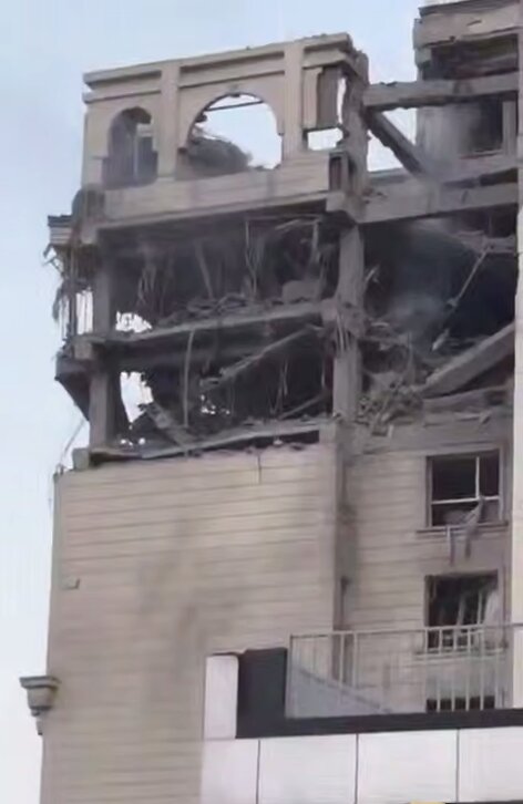 اولین تصاویر از تخریب منزل علی شمخانی در حملات اسرائیل به تهران