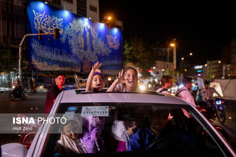 تصاویری از واکنش مردم به آغاز عملیات وعده صادق ۳