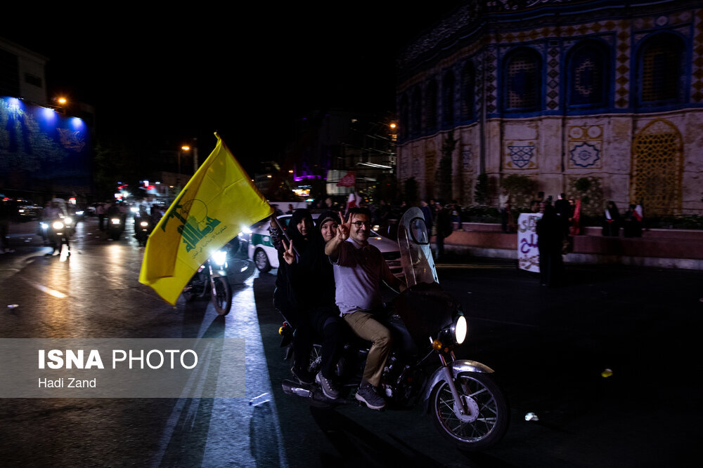 تصاویری از واکنش مردم به آغاز عملیات وعده صادق ۳