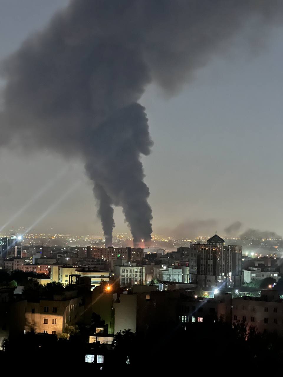 تصویری از انفجار در مهرآباد تهران