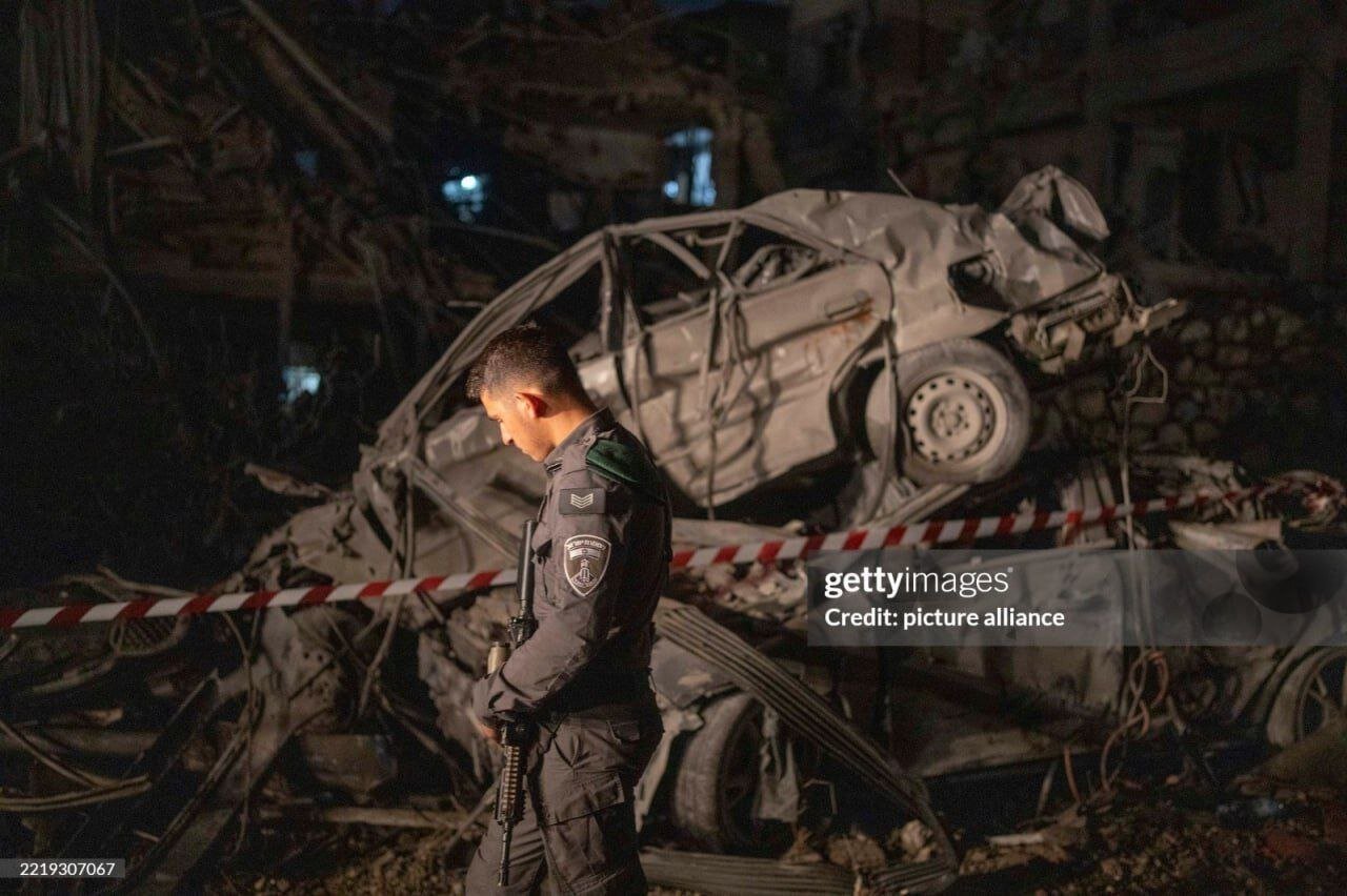 ۲ عکس از میزان تخریب موشک های ایرانی