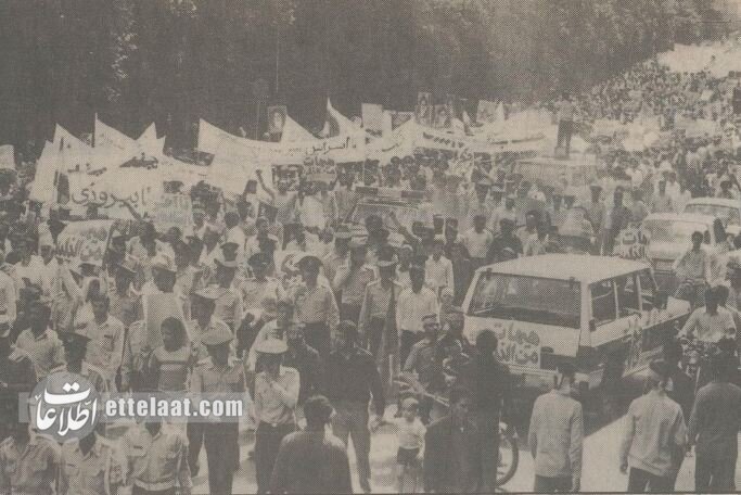 راهپیمایی پنج میلیونی علیه اسرائیل در تهرانِ چهل سال پیش + عکس