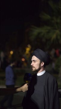 سیداحمد خمینی در تجمع میدان فلسطین