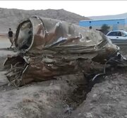 ببیند | لحظه درگیری پدافند اصفهان و لاشه منهدم شده هواگرد تهاجمی رژیم صهیونیستی 