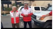 رضا کیانیان در جمع امدادگران هلال احمر + ویدئو