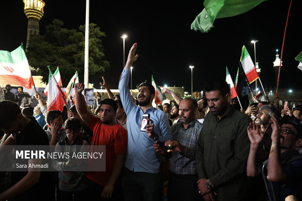 عکس های تجمع علیه آمریکا و اسرائیل در مشهد