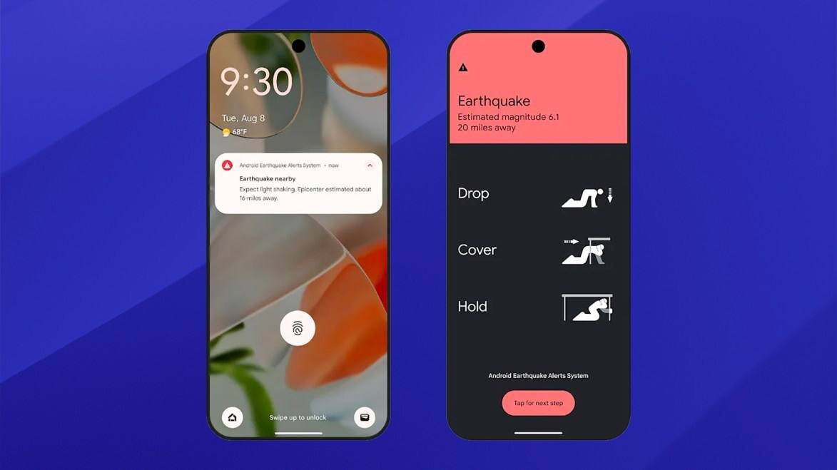 گوشی اندرویدی شما میتواند هشدار زمینلرزه را صادر کند