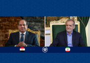 گفت و گوی تلفنی پزشکیان با رئیس جمهور مصر/ ایران موافق ایجاد منطقه عاری از سلاح‌های هسته‌ای و کشتار جمعی است به شرط آنکه رژیم صهیونیستی را هم شامل شود