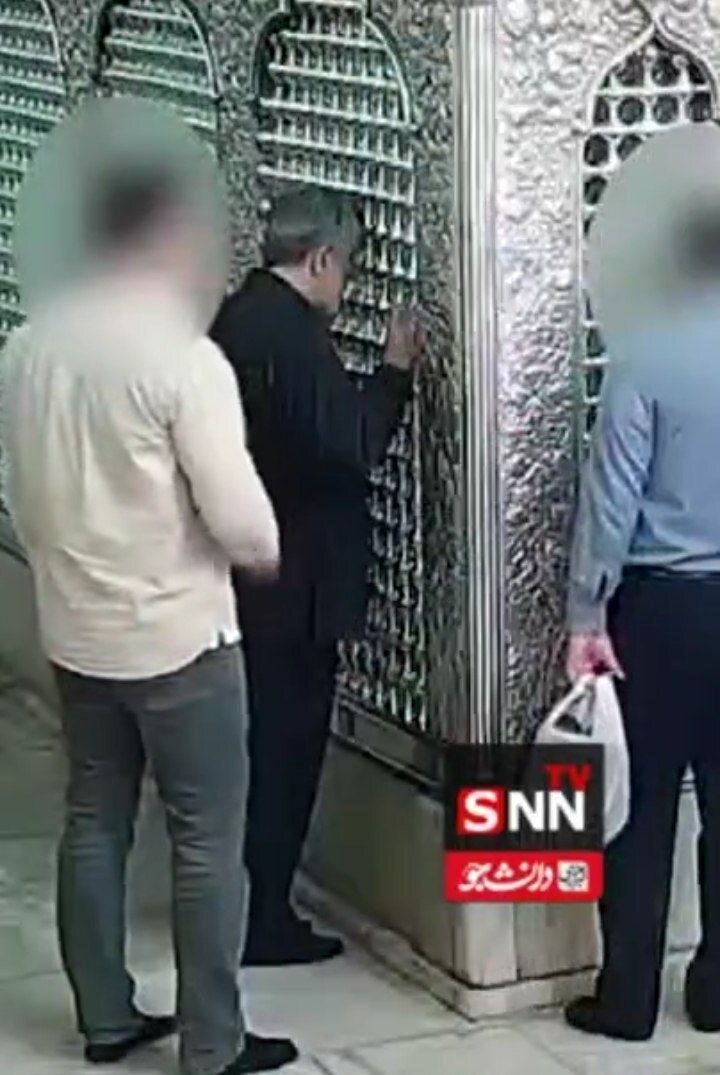 آخرین زیارت سردار حاجی زاده در شاهچراغ + تصاویر