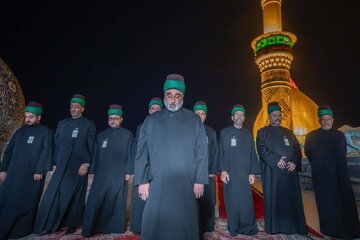 مراسم تعویض پرچم حرم حضرت ابوالفضل العباس علیه السلام