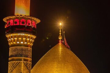 مراسم تعویض پرچم حرم حضرت ابوالفضل العباس علیه السلام