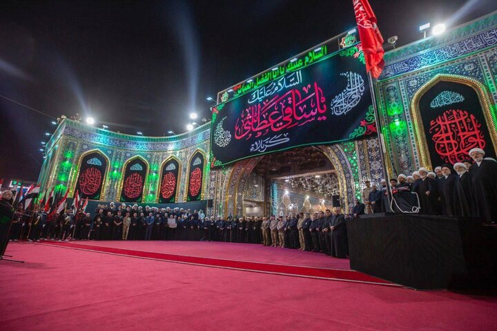 مراسم تعویض پرچم حرم حضرت ابوالفضل العباس علیه السلام