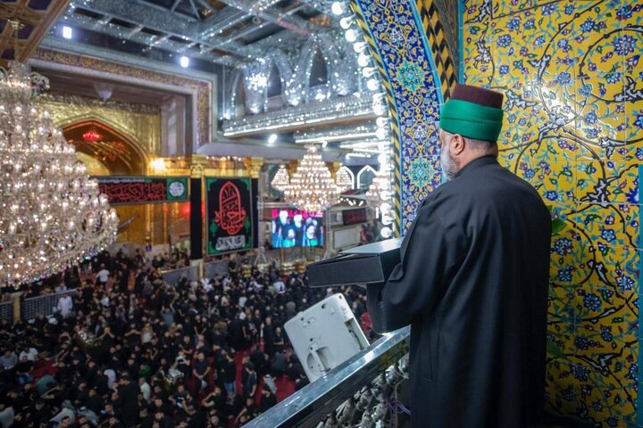 مراسم تعویض پرچم حرم حضرت ابوالفضل العباس علیه السلام