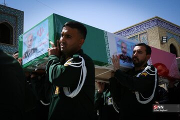 تصاویر تشییع سردار شهید سلامی در حرم حضرت عبدالعظیم حسنی (ع)