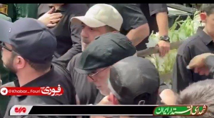 تصویری از حضور سردار قاآنی در مراسم تشییع شهید حاجی زاده / سردار فدوی و حسین طائب هم آمده بودند 3