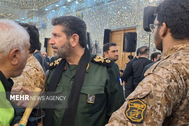 فرمانده سپاه تهران در مراسم تدفین سردار شهید سلامی+تصویر