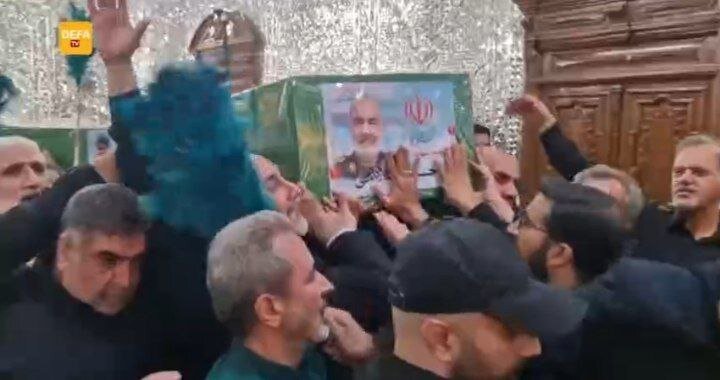 تصاویری از مراسم تشییع و تدفین شهید سلامی