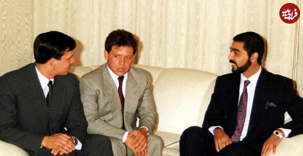 عکس/ دیدار پادشاه اردن با پسر بیرحم صدام