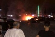 ببینید | نیروهای امنیتی در حال جمع‌آوری بقایای پرتابه‌های ناشناس در اطراف فرودگاه نظامی کرکوک