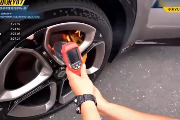 ترمزهای شیائومی شعلهور شدند / حادثه در پیست!