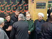 تصاویری از مراسم گرامیداشت فرماندهان شهید قرارگاه مرکزی خاتم‌الانبیاء / عارف و وزیر بهداشت هم بودند