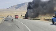 ۴ فوتی و مصدوم در تصادف یک خودرو با موتورسیکلت در محور خوی - چایپاره