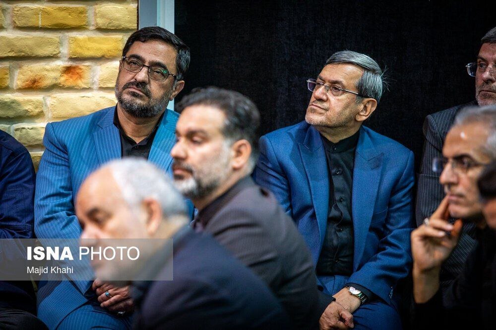 تصویری از سعید مرتضوی در مراسم گرامیداشت شهدای حمله اسرائیل به زندان اوین 2