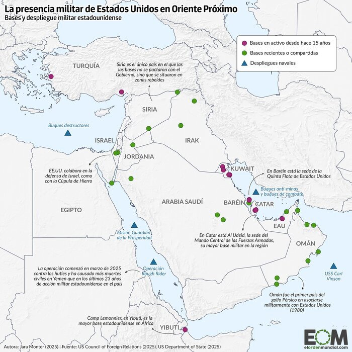 آرایش نظامی و تعداد سربازان آمریکایی در منطقه چگونه است؟/کشورهای حاشیه خلیجفارس دست بالا را دارند