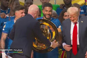 ببینید | اقدام جنجالی دونالد ترامپ در جشن قهرمانی چلسی!