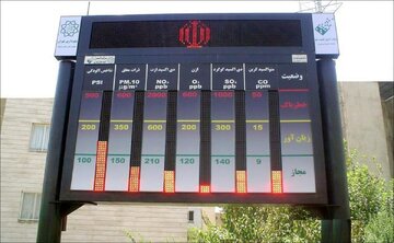 تابلوهای آلودگی هوای تهران بالاخره روشن شد