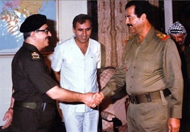 عکس: ملاقات خصوصی «صدام حسین» و «ملک حسین»، پادشاه اردن؛ مربوط به دهه ۶۰. عکس: ملاقات خصوصی «صدام حسین» و «ملک حسین»، پادشاه اردن؛ مربوط به دهه ۶۰.