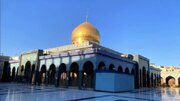 گنبد حرم حضرت زینب(س) هنوز بی‌پرچم است