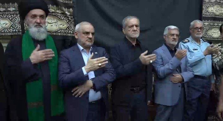 حضور پزشکیان در مراسم بزرگداشت چندتن از فرماندهان ارتشی / سردار رادان و سرلشکر حاتمی هم بودند + تصاویر 4